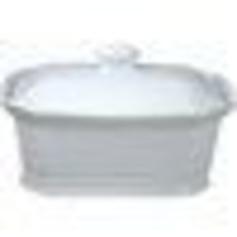 Ac-Deco – Terrine à pâté avec couvercle 1000 ml – Porcelaine qualité supérieure – Dimensions 20 x 14 x 8.5 cm – Pour plats variés (1/4)
