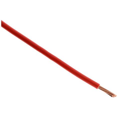 Zenitech – Câble d'alimentation électrique H07V-R 6mm² Rouge – Longueur 10m – Pour appareils électroménagers et outils électroportatifs