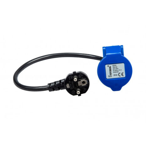 Adaptateur électrique femelle P17 230V CEE – IP20 – 50cm pour camping-car – Connexion sécurisée pour rallonge – Antarion