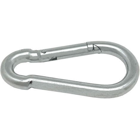 Mousqueton Pompier Sans Sécurité, Msq01, Acier Galvanisé, 8 X 80 Mm (1/5)