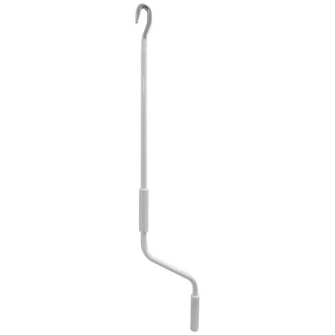 Poignée de store TLD06 blanche 200 cm – Acier durable pour stores de grande hauteur – Installation facile avec manivelle – Micel