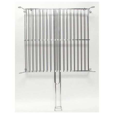 SOMAGIC Grille double sur pieds en acier chromé 40 x 40 cm