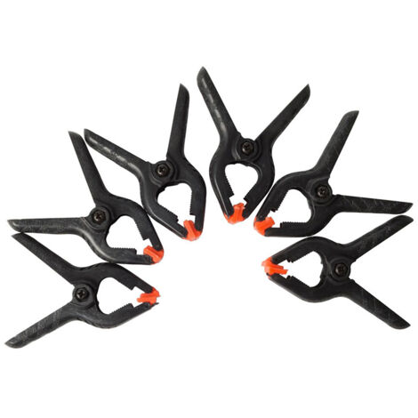 Pack de 6 pinces à ressort Kinzo 65 mm (1/2)