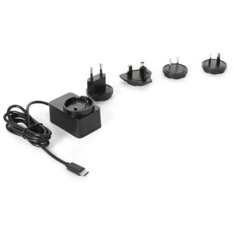 Chargeur universel avec connecteur de type c - 5 vdc - 3 a avec 4 fiches de voyage - 15 w max (1/5)