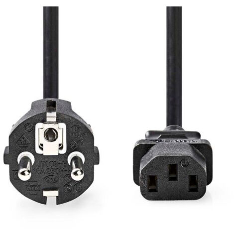 Câble d'alimentation 5.00 m avec prise de terre mâle IEC-320-C13 Dr NEDIS - CEGP10030BK50 (1/3)