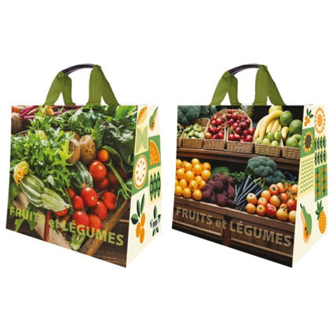 Sac Cabas Pp Tisse Fruits Légumes 37 X 23 X 36 Cm 30 L - Sphere