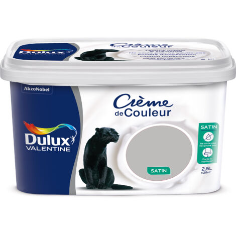 Valentine Crème De Couleur 2.5l Béton Gris - Dulux Valentine