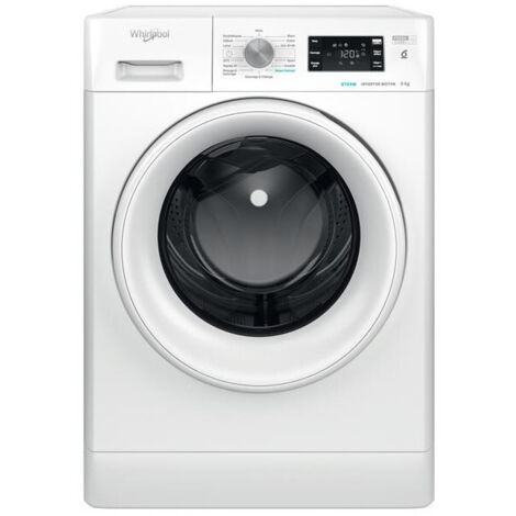 Whirlpool – Lave-linge hublot 9 kg – Classe A – Vitesse essorage 1400 tr/min – 14 programmes – Technologie 6ème Sens – FFBS9469WVFR (1/10)