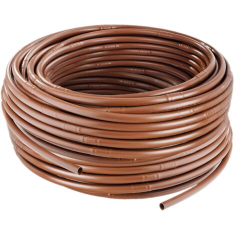 Tuyau goutte à goutte 50m D16 – Débit 2 l/h à 1 bar – Goutteurs intégrés tous les 30 cm – Polyéthylène pour arrosage efficace – Rain