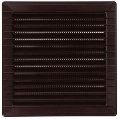 Grille Aération Carrée Moustiquaire Aération Encastrée Abs Brun Anti-insectes - Edm (1/3)