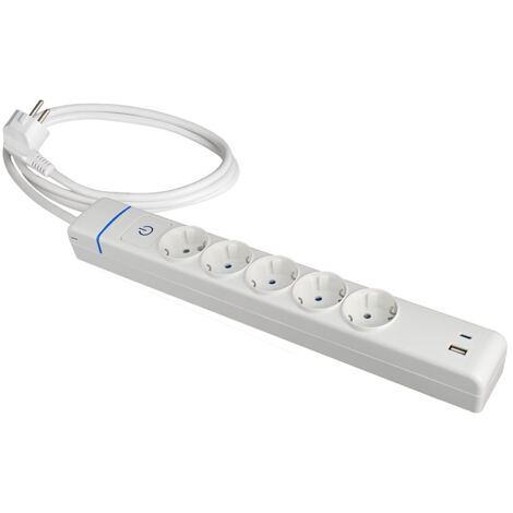 Extender With 5 2p+e Sockets, 16a 250v. Max.3680w 850°c Gwt 51ilac Solera (1/2)