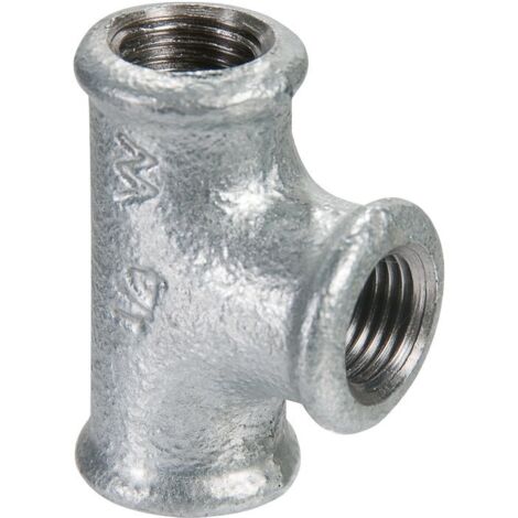 Té Galvanisé Fff 50x60 Raccord Té Galvanisé Triple Femelle - Générique