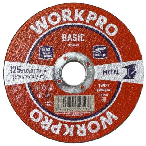 Disque à Couper Métal Workpro Coupe Fine Et Rapide De Métaux - Workpro (1/2)