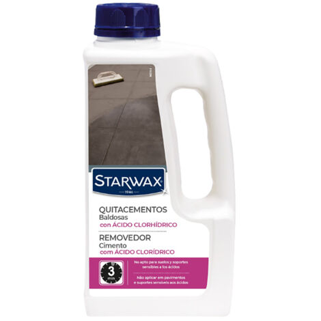 Quitacement pour carreaux avec acide chlorhydrique 1l STARWAX (1/2)