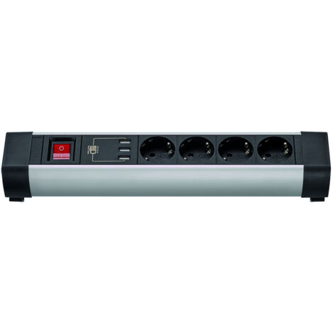 Base Multiple Usb Simon 4 Prises + 3 Usb, Fixation Murale - Simon (1/2)