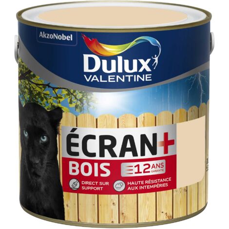 Peinture Ecran+ Bois Satin Sable Clair (RAL 1015) 2 L - Dulux Valentine