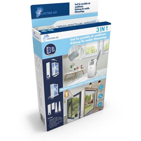 Philips – Joint universel pour climatiseur mobile 220x30 cm – Installation facile avec bandes Velcro – Améliore l'efficacité de la climatisation (1/6)