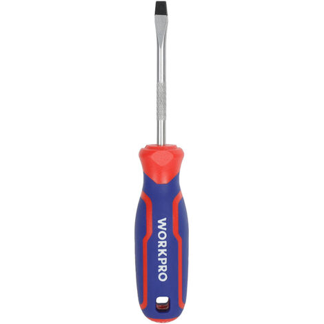 Tournevis à Fente Cr-v Avec Manche Tricolore, 6,5x38mm Workpro (1/4)