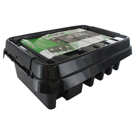 Boitier étanche Dribox Pour Connexions électriques En Extérieur. Niveau De Protection Ip55. Dimensions 285x150x110mm. Bac Noir.