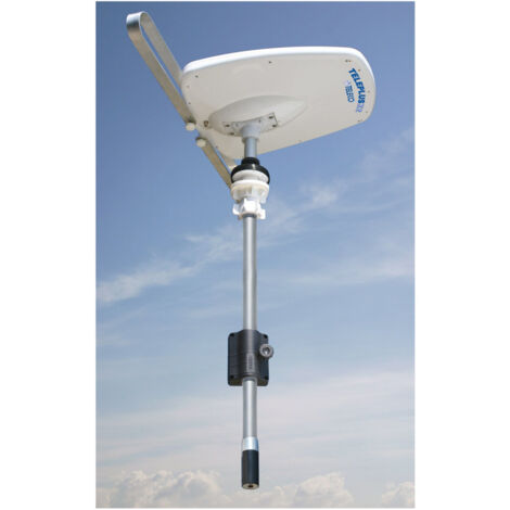 Teleplus Antenne Tv Directionnelle Double Polarité Avec Vhf, Uhf V/o & Amplificateur At412 5g Mât 110cm - Teleco