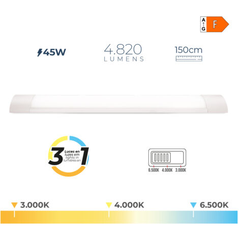 Lampe LED EDM 31867 F 45 W 4820 LM (3000 K) (4000 K) (6500 K) - Marque : EDM Produit - EAN : 8425998318678 (1/2)