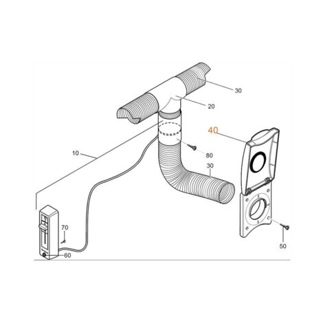 Couvercle Kit Air Chaud Auvent - Truma (1/2)