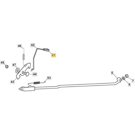Bouton de frein ORIGINAL STIGA pour tracteur de pelouse 1330m - 1430m 125394509/1
