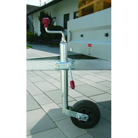 Roue de remorque jockey 200x50mm – Diamètre 48mm – Kit de blocage Safety Stop – Stabilisation caravane – Al-Ko (1/4)