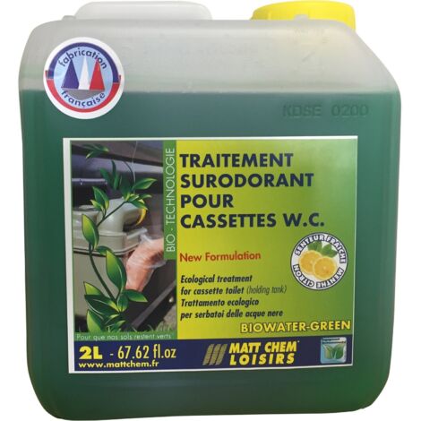 Traitement Surodorant Pour Cassettes Wc Biowater Green - Matt Chem