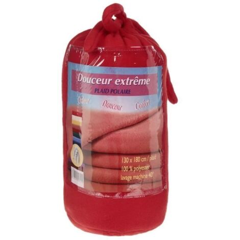 Couverture Polaire Rouge 130 X 180 Cm (1/3)