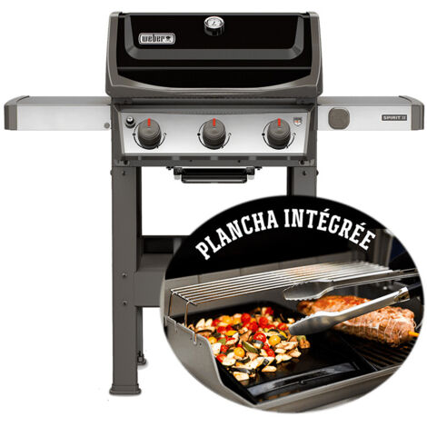 Weber – Barbecue à gaz 3 brûleurs 8,6 kW – Surface de cuisson 60 x 44 cm – Grille et plancha en fonte émaillée – Compatible IGrill 3 - E-310