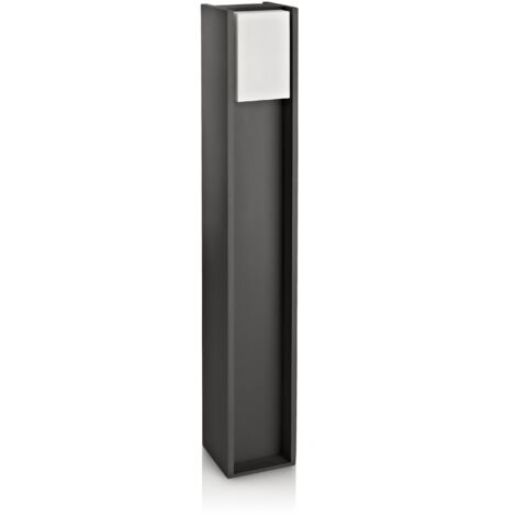 Philips – Potelet d'extérieur 1x14W – IP44 – Anthracite – Éclairage architectural pour jardin – Lumière blanche chaude (1/5)