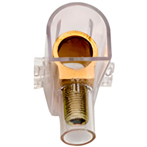 Bornier borgne transparent unipolaire 25 mm² (500 V 101 A), couleur transparente (1/2)