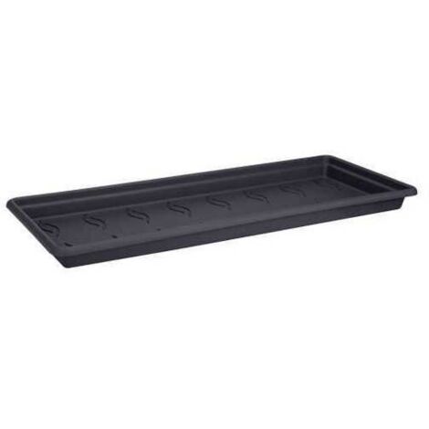 Soucoupe pour jardinière extérieure XXL – Ø 54,9 cm – Hauteur 4,6 cm – Plastique recyclé pour récupération d'eau – Elho