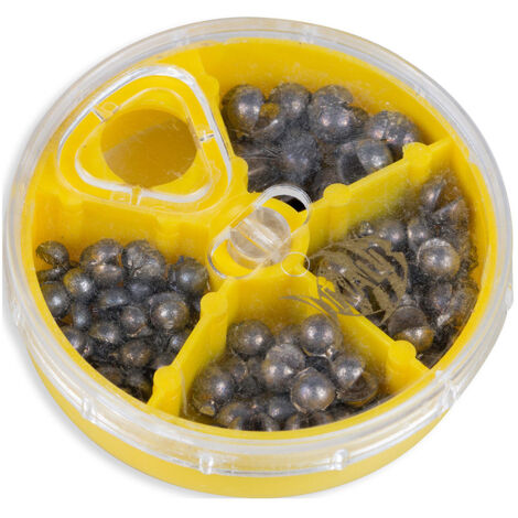 Angel Berger Boîte Assortiment Plomb De Pêche – Schrot Grossier 100 G