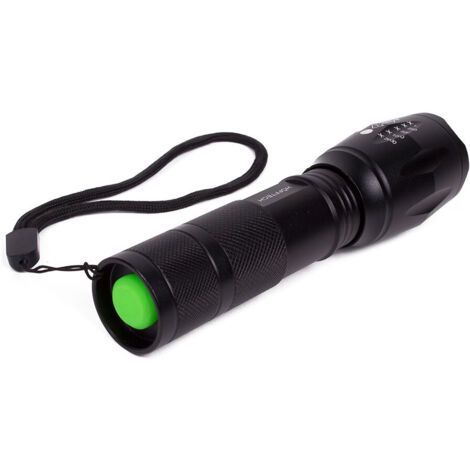 Lampe Torche Tactique LED 2000 Lumens - Puissante, Rechargeable, étanche IP56