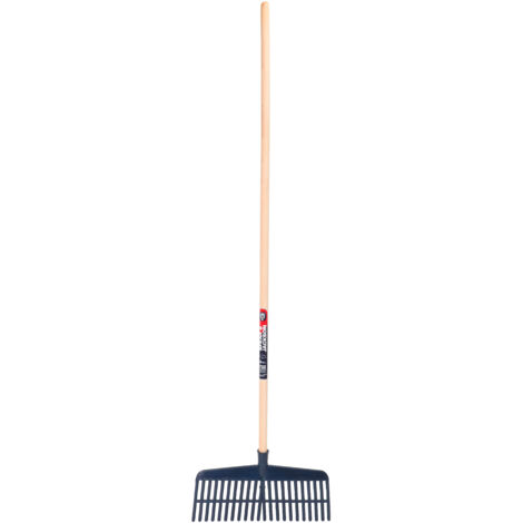 Râteau balai scandinave 22 dents en acier – Manche en hêtre 130cm – Efficace pour ramasser feuilles et débris – Conception robuste – Spear & Jackson (1/8)