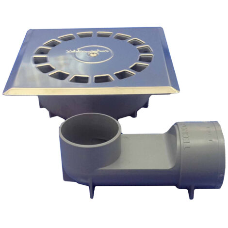 Siphon Pvc Vh 360º Standard Acier Inoxydable T-88 Vhi 10 X 10 Cm. 118 X 118 X 45 Mm / ø40 Mm