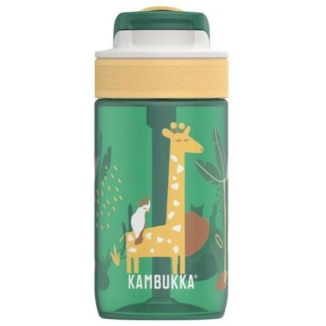 Gourde Enfant Safari Jungle 400ml étanche, Facile à Nettoyer, Motif Jungle - Kambukka Bibo (1/5)