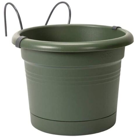 Pot Suspendu Elho Green Basics Leaf Vert Accrochage Facile, éco-conçu - Elho