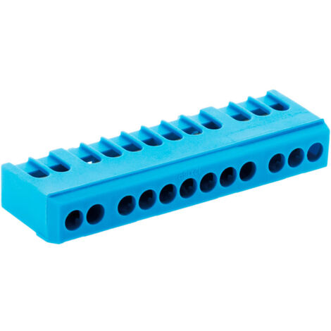 Zenitech – Borne pour tableau électrique 12 modules – Indice de protection IP20 – Connexions jusqu'à 16mm² – Fixation sur rail DIN (1/4)