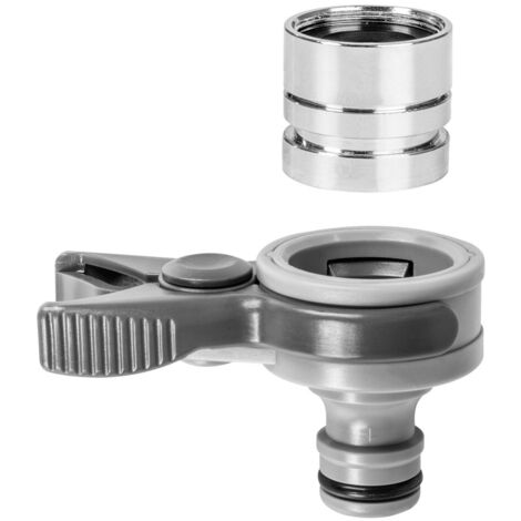Polyvalent Connecteur Adaptateur 22/24mm Robinet Jardin Contribution Tuyau (1/2)