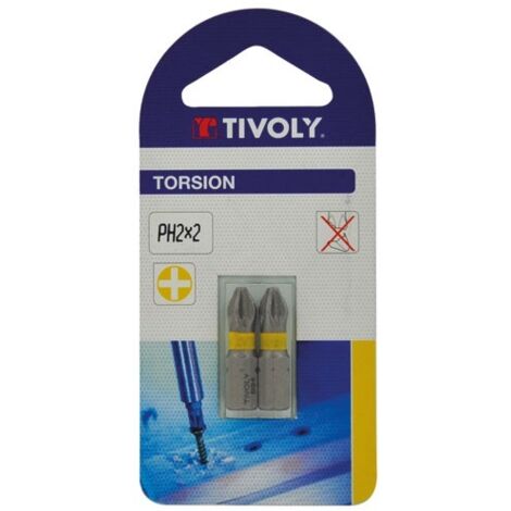 Embout Torsion Ph2 L25 Résistance Extrême à La Torsion - Tivoly (1/2)