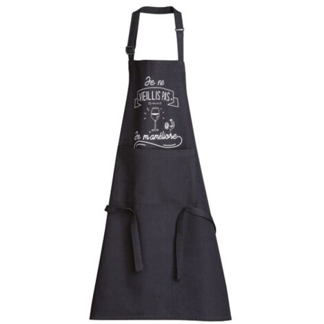 Tablier Noir Winkler 72x90cm Protection Durable Et Polyvalente - Winkler
