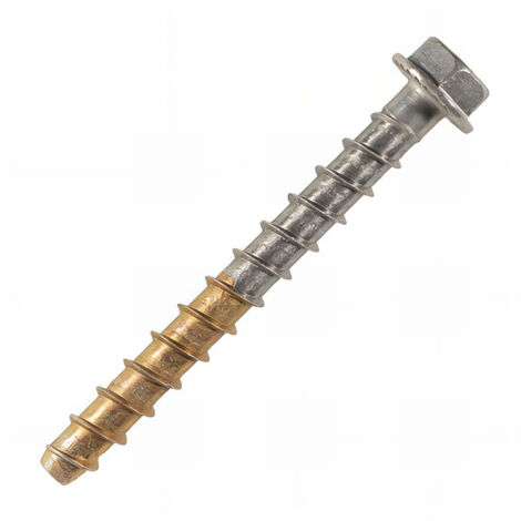 Vis Béton Inox A4 Th 6x75 Fixation Béton Haute Résistance Corrosion - Elbac (1/2)