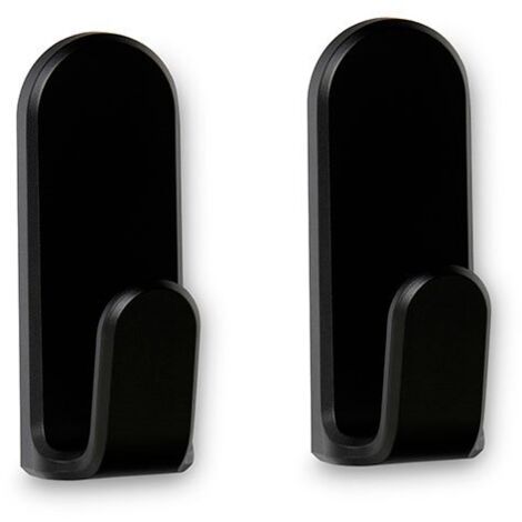Cintre Adhésif Taga Noir Fixation Sans Perçage, Design Moderne - Inofix (1/2)