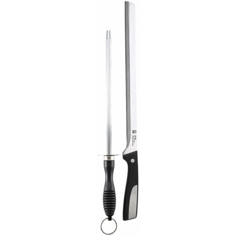 Ensemble De 2 Couteaux à Jambon + Chaira En Acier Inoxydable Sg-4362 San Ignacio (1/5)