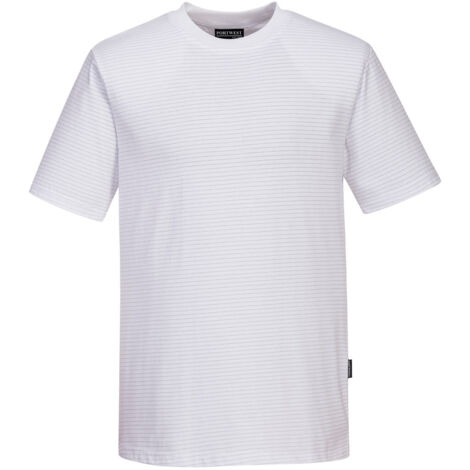 T-shirt Antistatique Esd - Taille Xxs - Blanc - Portwest