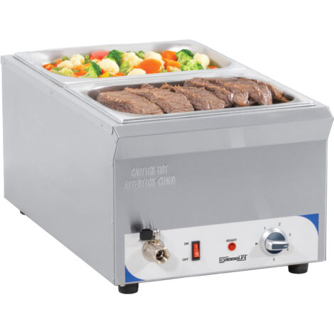 Bain-marie avec robinet de vidange GN 1/1 - 150 mm - Casselin