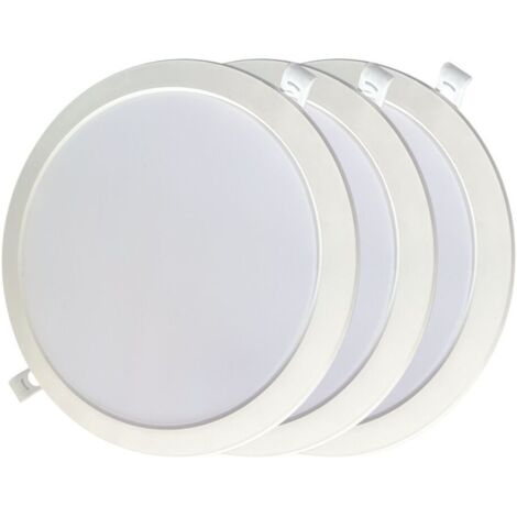 Downlight LED EDM 31567 18 W Ø 22 x 3,2 cm 3 unités (6400 K) - Marque : EDM Produit - EAN : 8425998315677 (1/5)